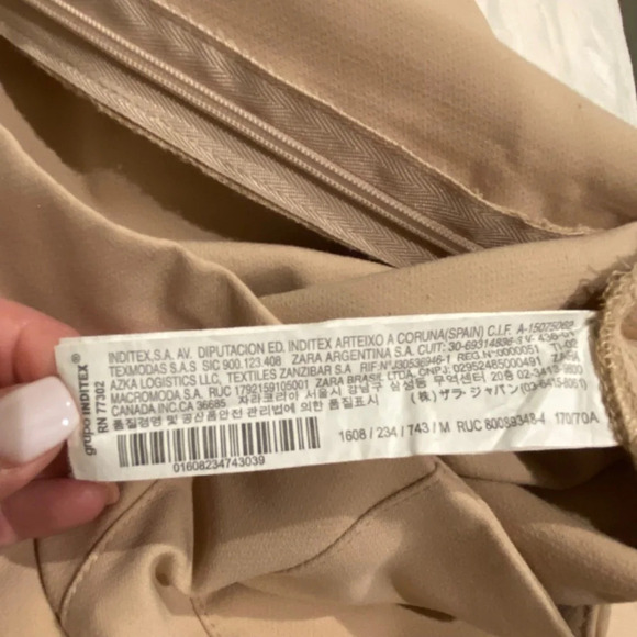 Zara Button Front High Waisted Trouser Pants 16625 - Picture 12 of 14